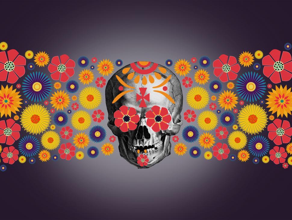 Free Image of Dia de los Muertos - Day of the Dead - Illustration 