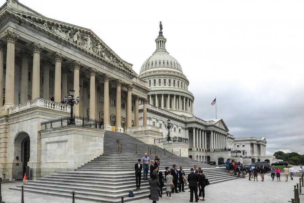 Free Image of People on Capitol Hill 