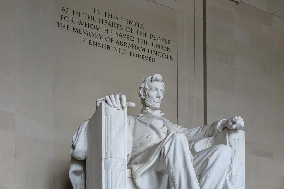 Free Image of Lincoln Memorial, statue of Abraham Lincoln 