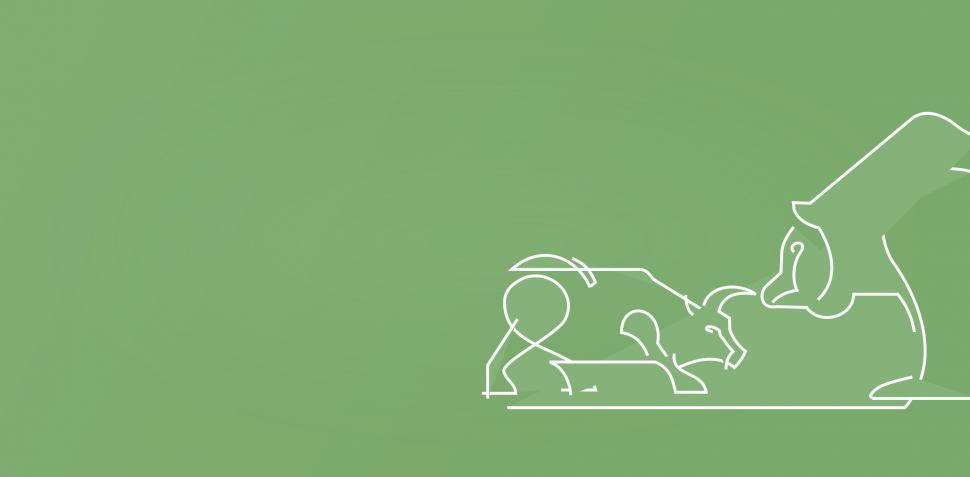 Free Image of Finance Concept - Bull and Bear - With Copyspace 