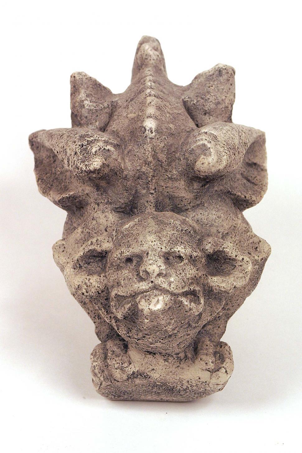 Free Image of Elephant Head Statue on White Background 