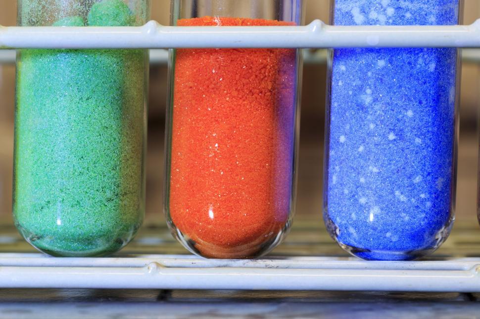 Free Image of Coloful chemicals 