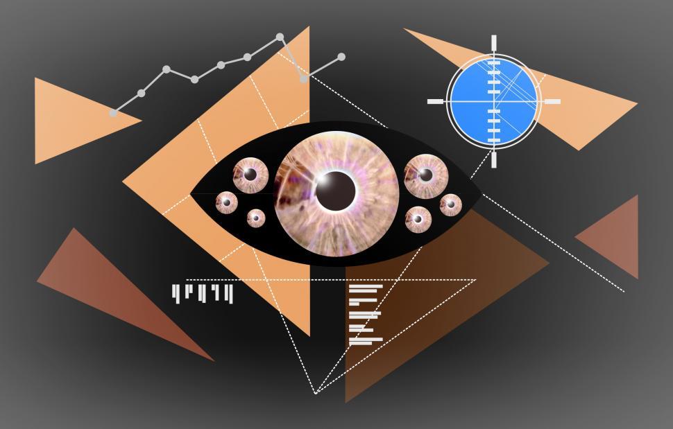 Free Image of Eyes - Abstract Concept - Biometric Recognition - Dark 