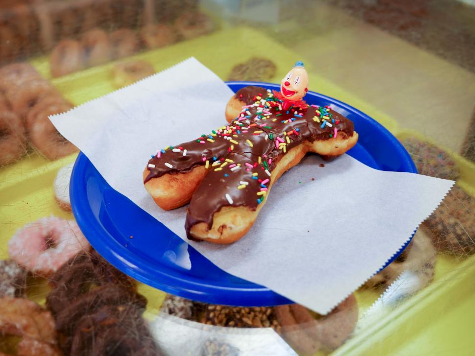 Free Image of Clown donut 