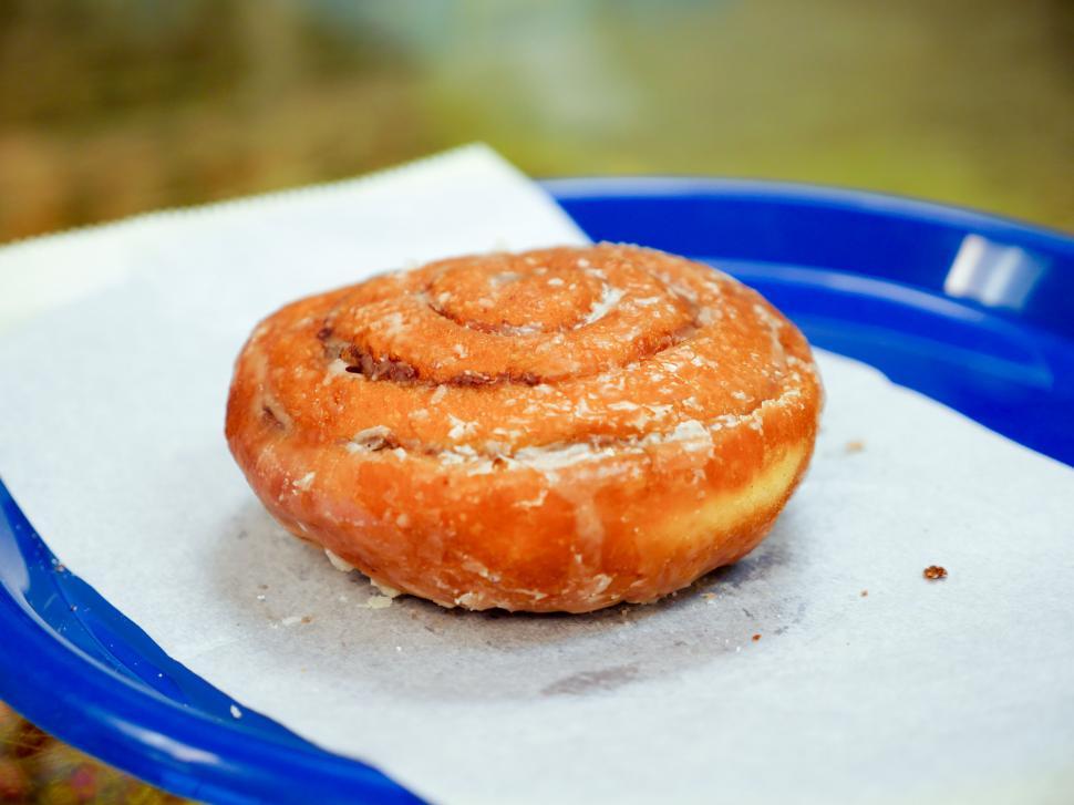 Free Image of Close up of an orange roll 