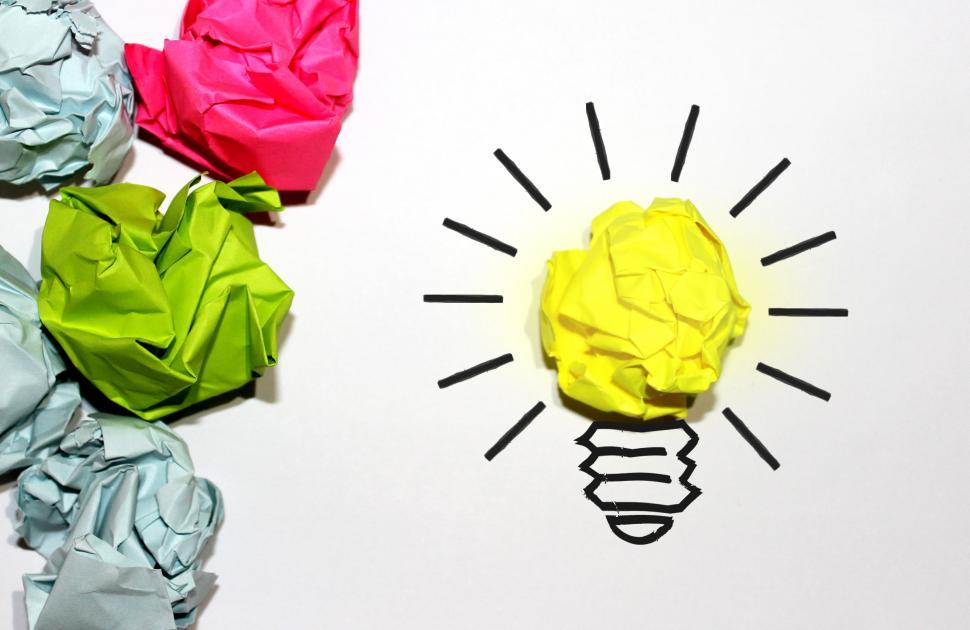 Free Image of Crumpled Paper Balls - Idea Concept 