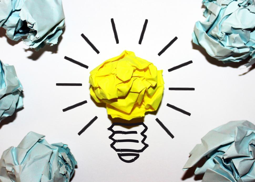 Free Image of Idea - Concept with Crumpled Paper 