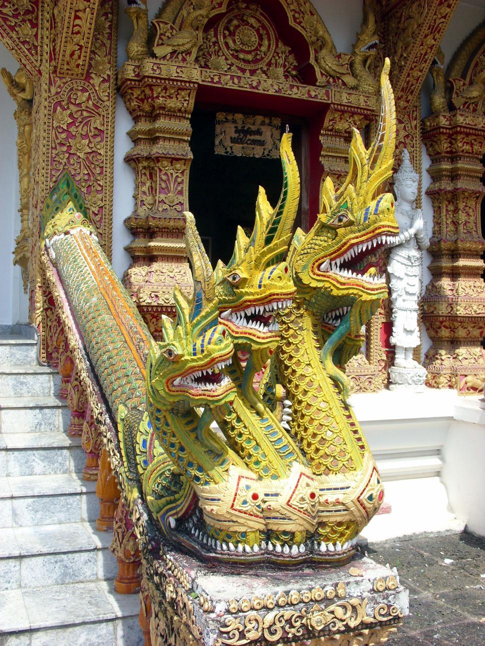 Free Image of Three-headed Naga 