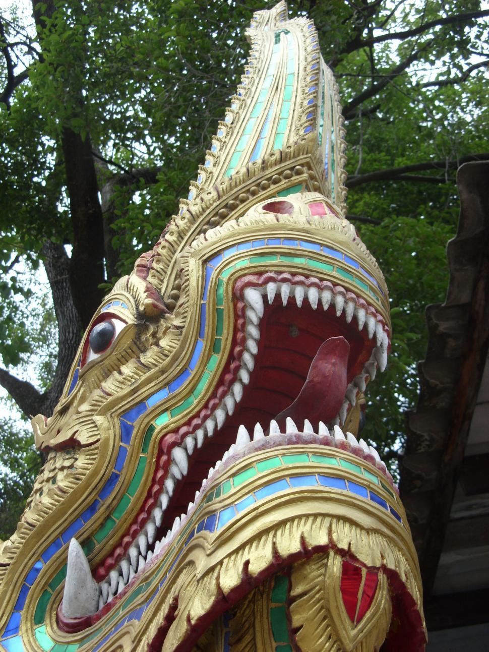 Free Image of Naga Head 