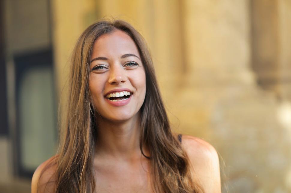 Free Image of Happy smiling young woman 
