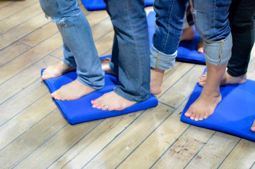 Free Image of Foot - People Standing on Pads 