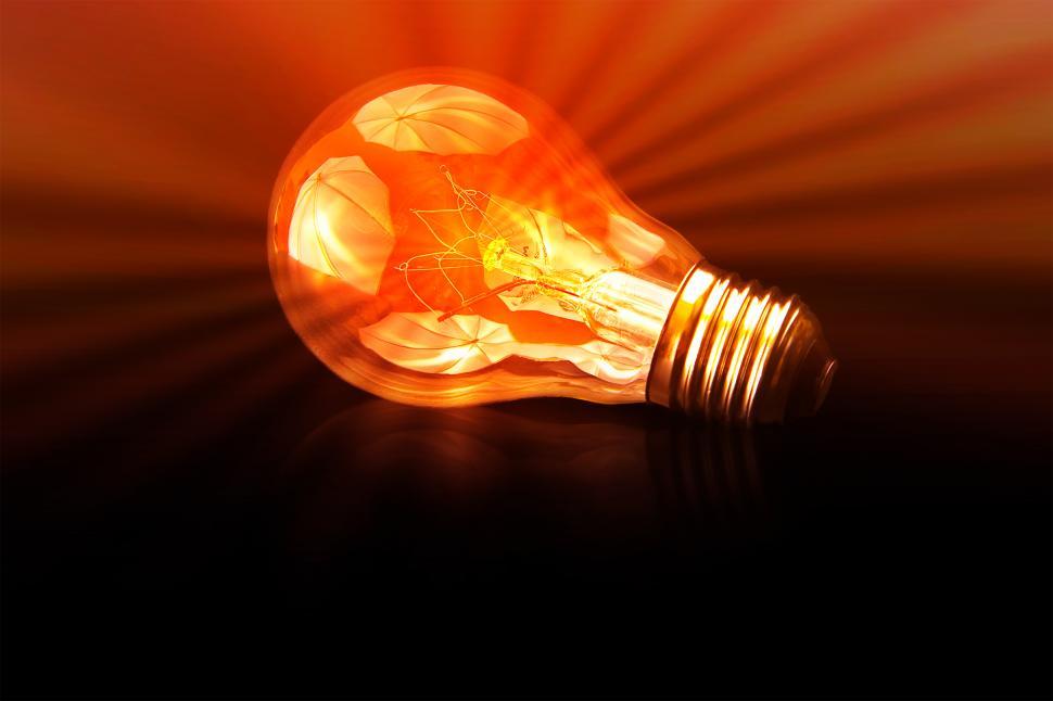 Free Image of The Brightest - A Bright Light Bulb  