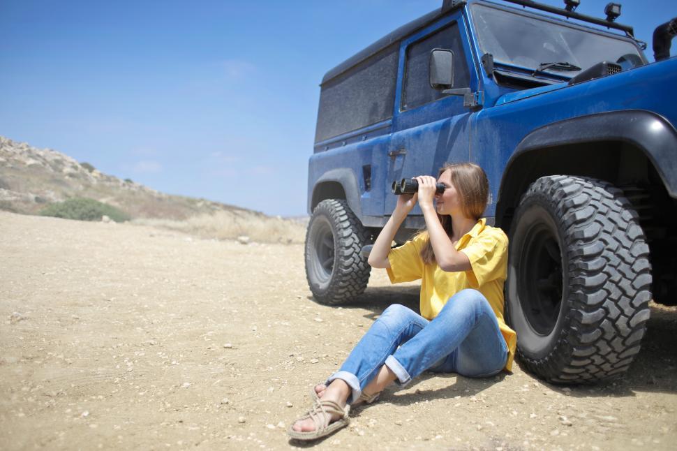 Free Image of Young Woman Wearing Half-Sleeved Yellow Shirt and Denim Jeans Us 