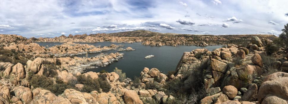 Free Image of Panorama of Watson Lake, Prescott, Arizona 