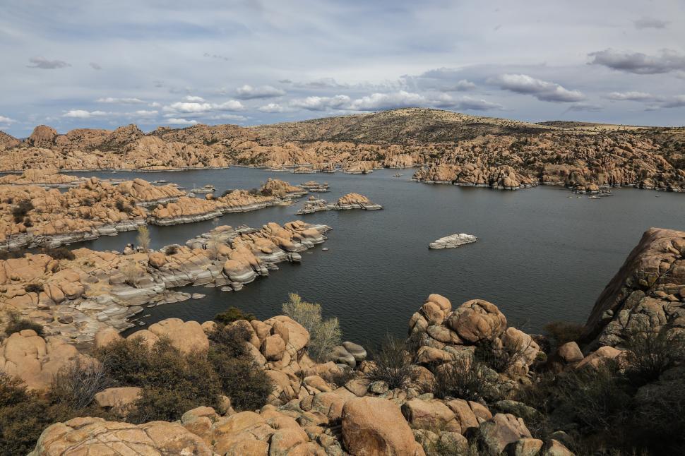 Free Image of Watson Lake rocks 