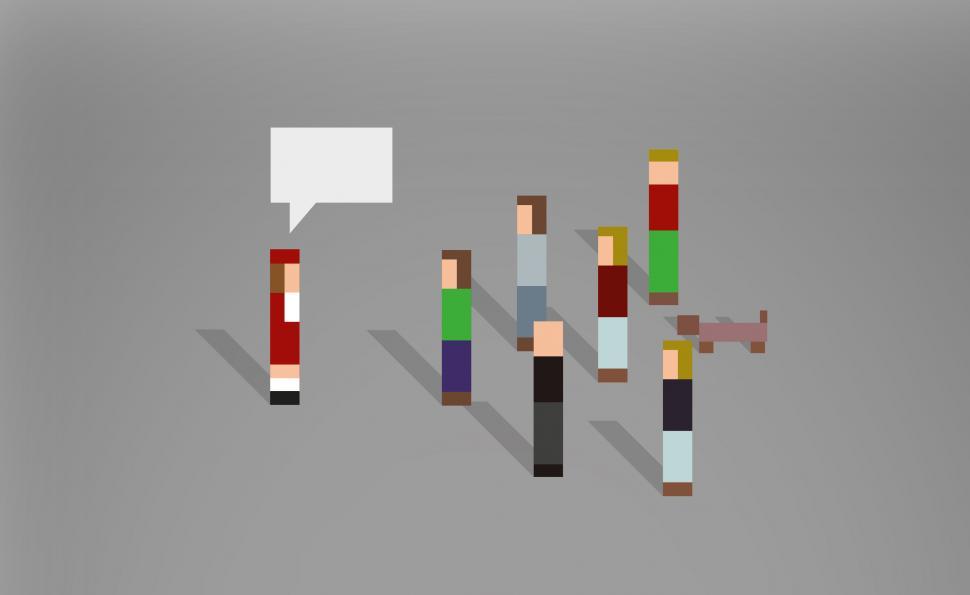 Free Image of Leader Speaking - Pixel People 
