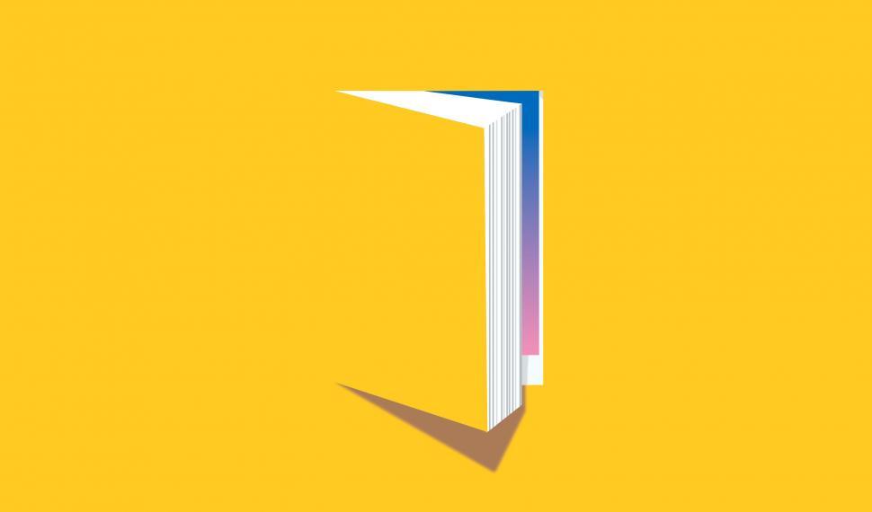 Free Image of Open Book - Knowledge and Reading Concept on Yellow 