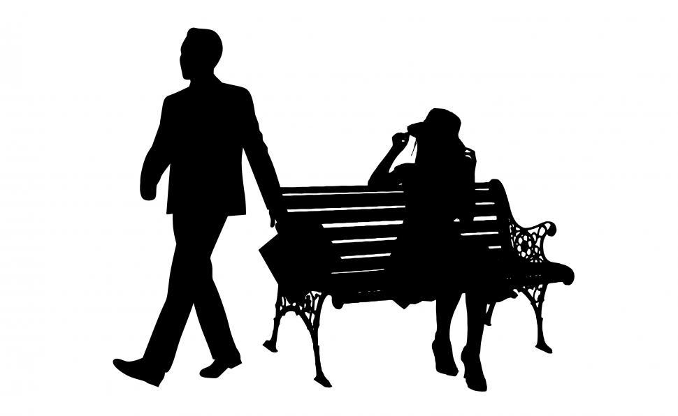 Free Image of breakup couple Silhouette  