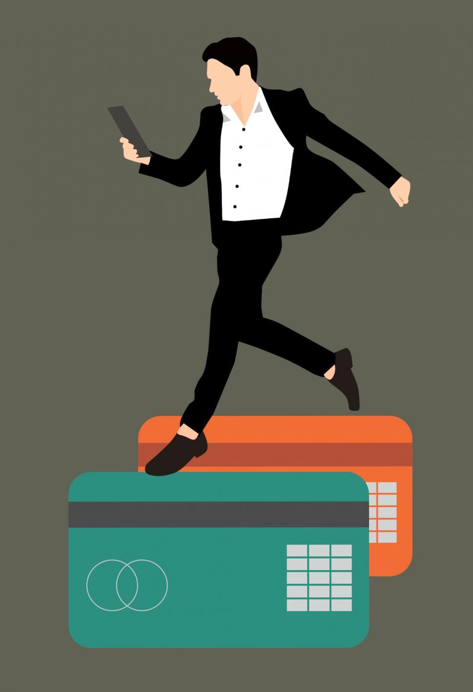 Free Image of virtual credit card  