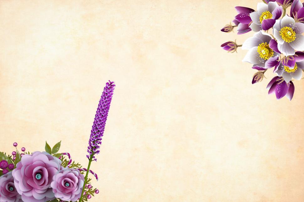 Free Image of Ornate Flower Background  