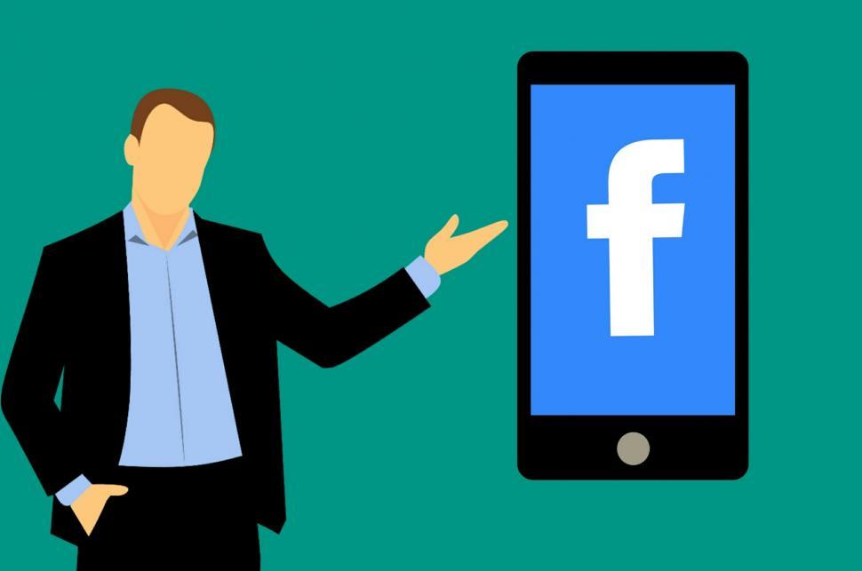 Free Image of facebook on mobile device 