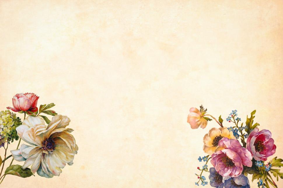 Free Image of Flower Background Vintage Look 