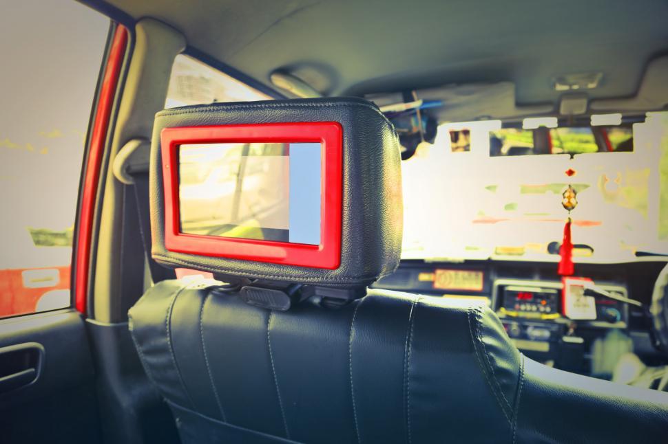 Free Image of LED Screen car headrest 