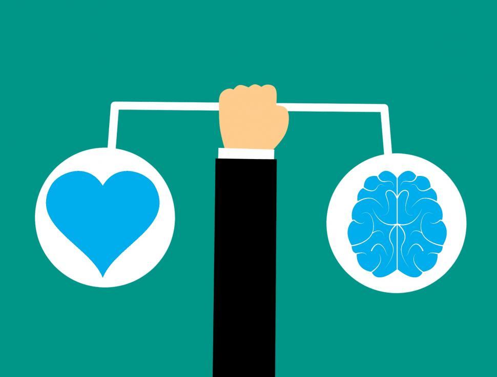 Free Image of brain & heart  