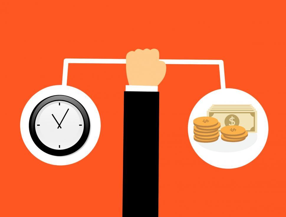 Free Image of time and money  