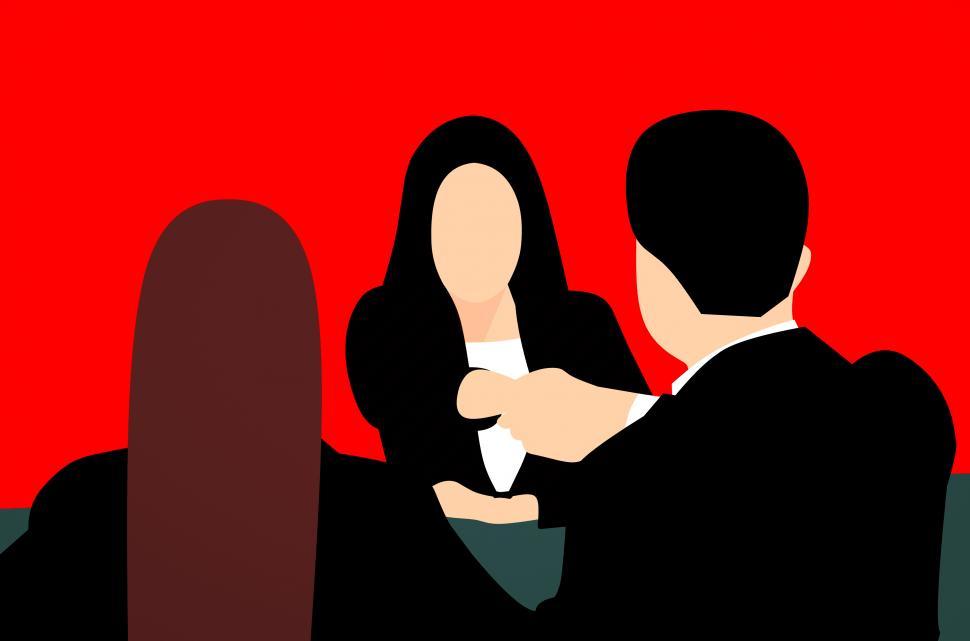 Free Image of job interview illustration 