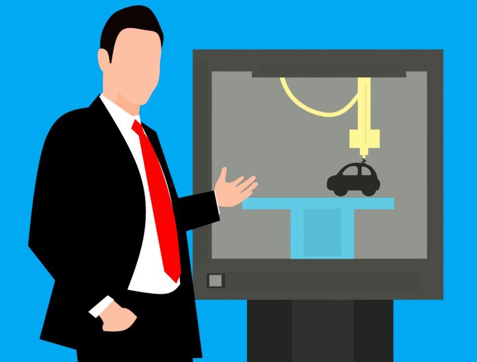 Free Image of 3d printing  