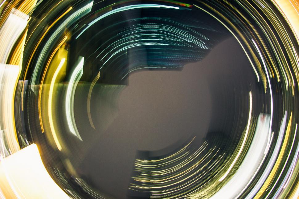 Free Image of Abstract light circles 
