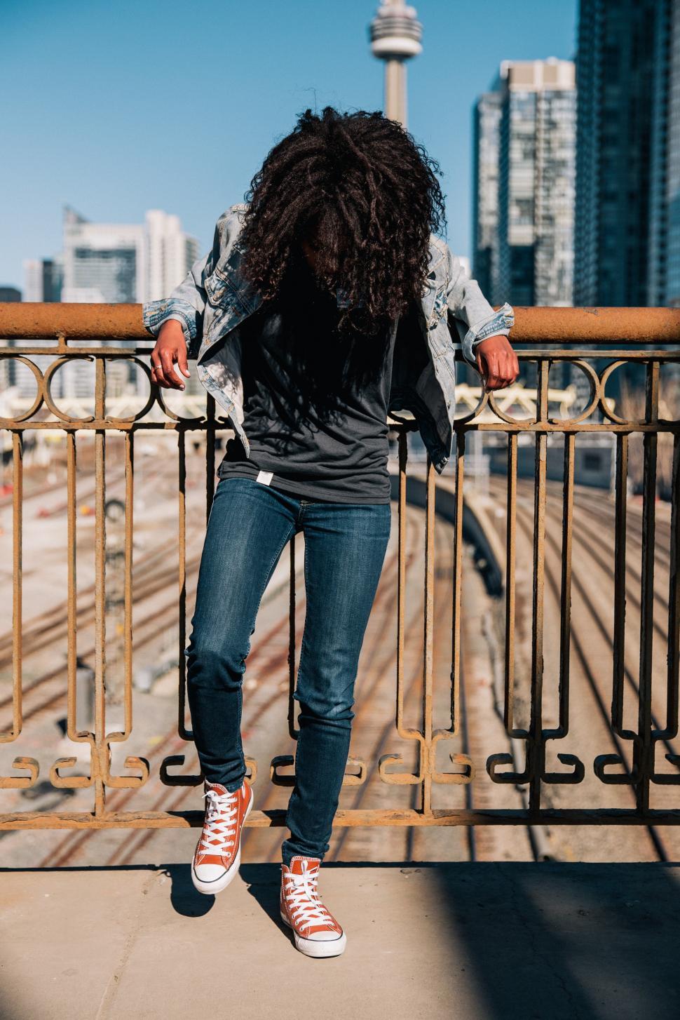 Free Image of Young Woman Showing Her Long Hair 