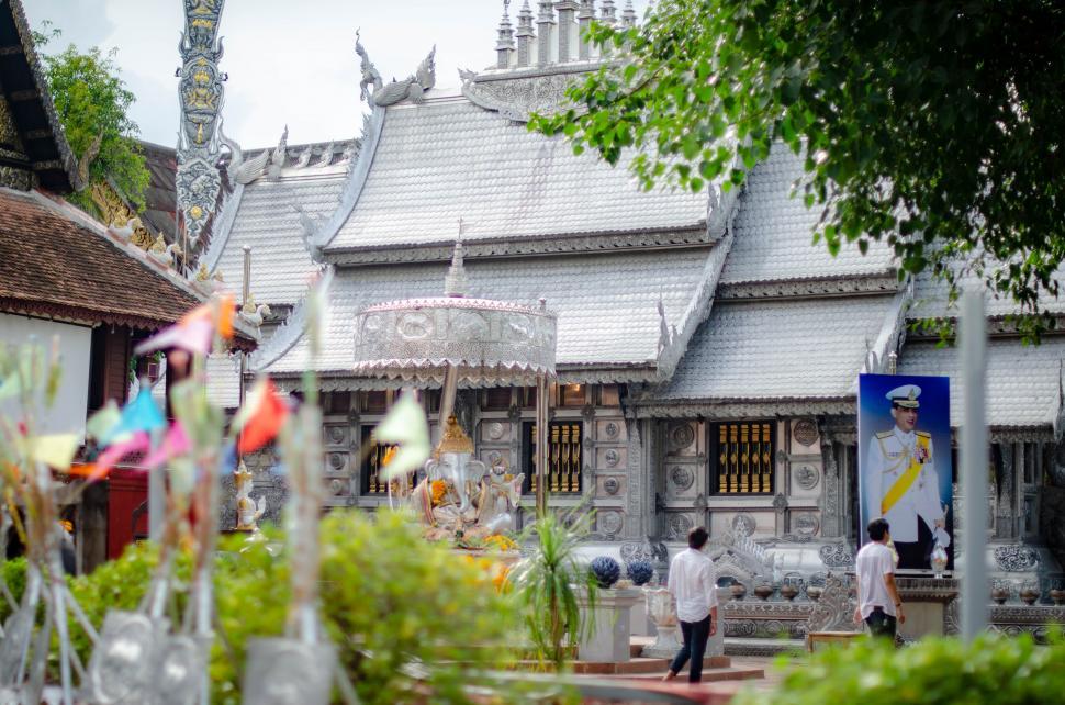 Free Image of Temple made from silver  