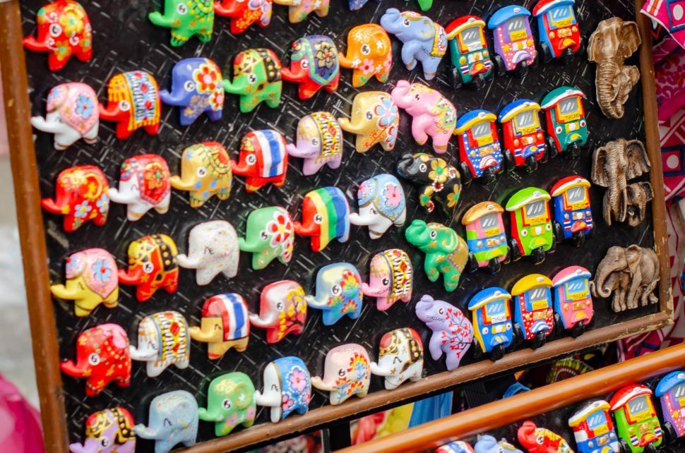 Free Image of Hand Made Gift - Rack of Figurines 