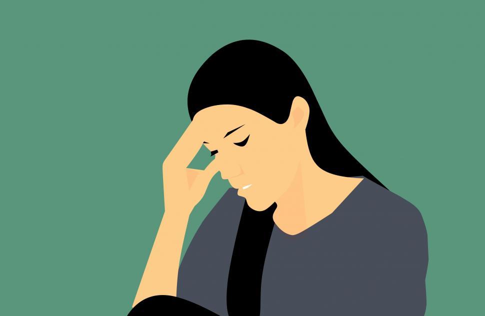 Free Image of  depressed woman   