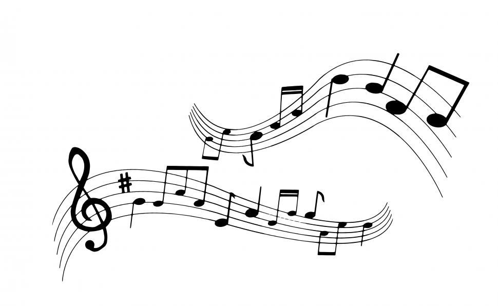 Free Image of music notes  