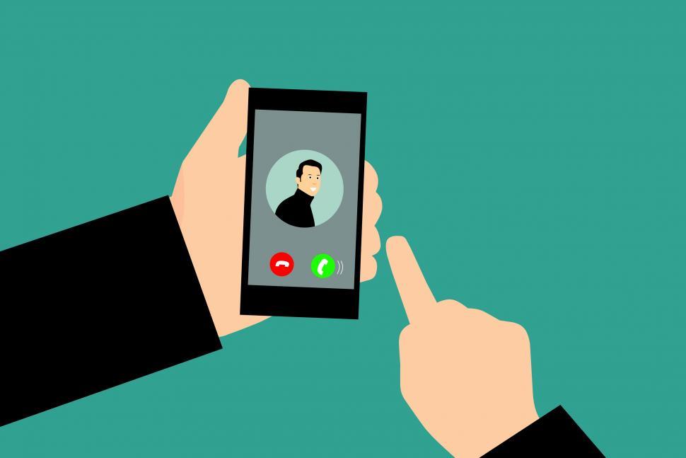 Free Image of answering phone call  