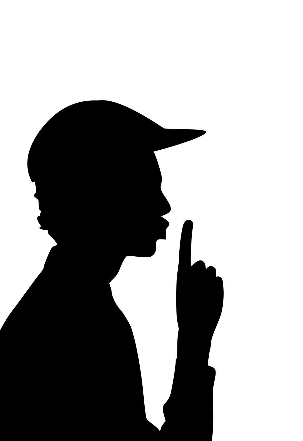 Free Image of man telling a secret  