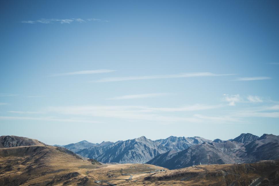 Free Image of Pyrenees mountain range in southwest Europe 