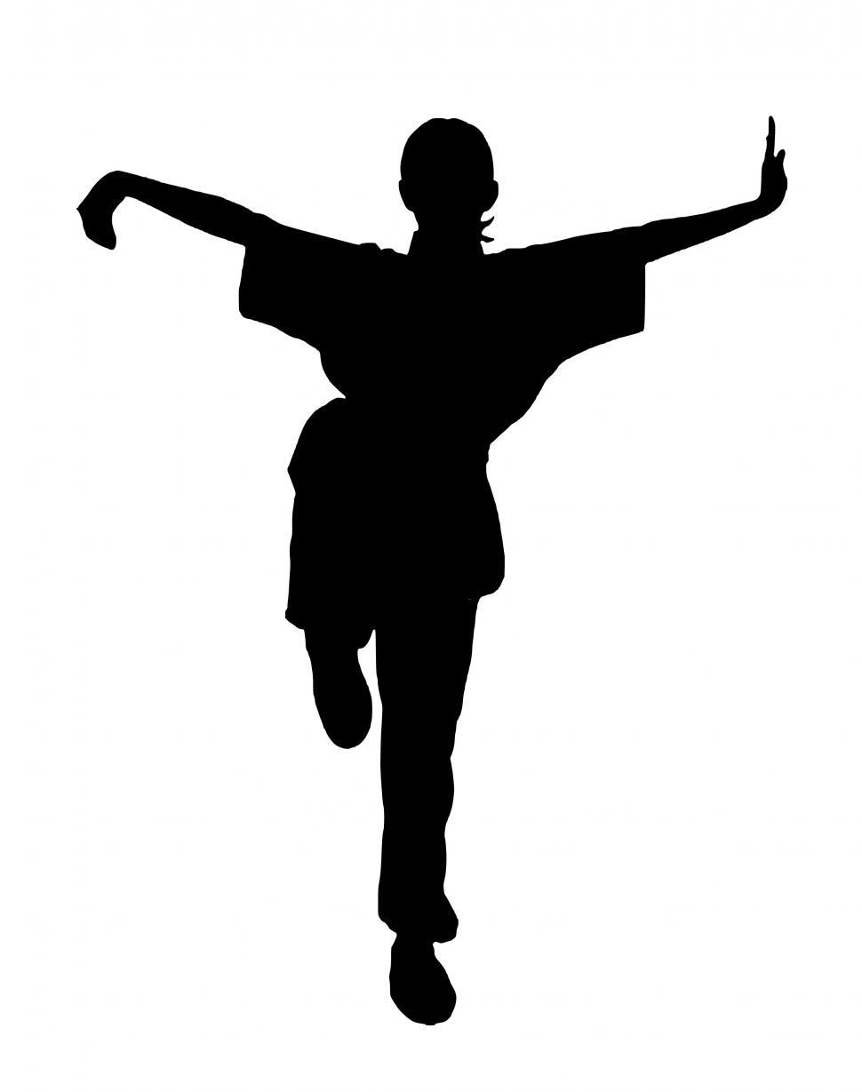 Free Image of Kung Fu Silhouette  