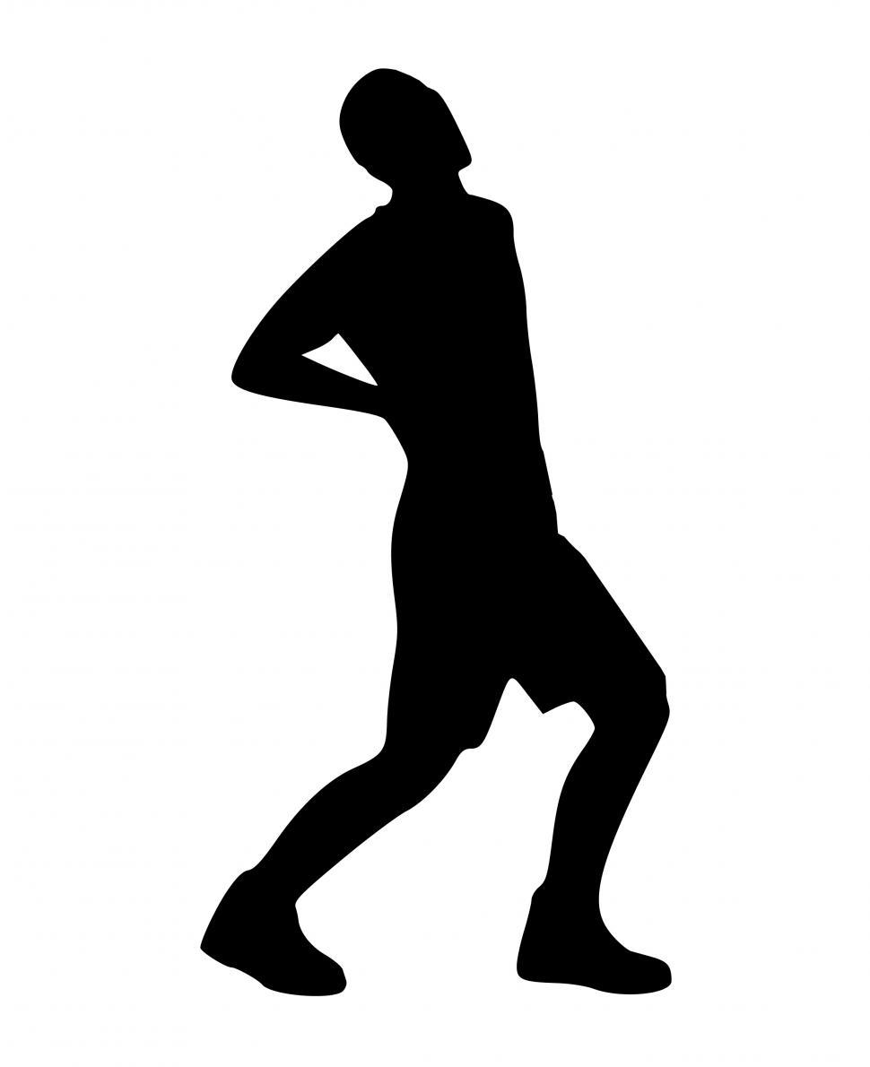 Free Image of back pain Silhouette  