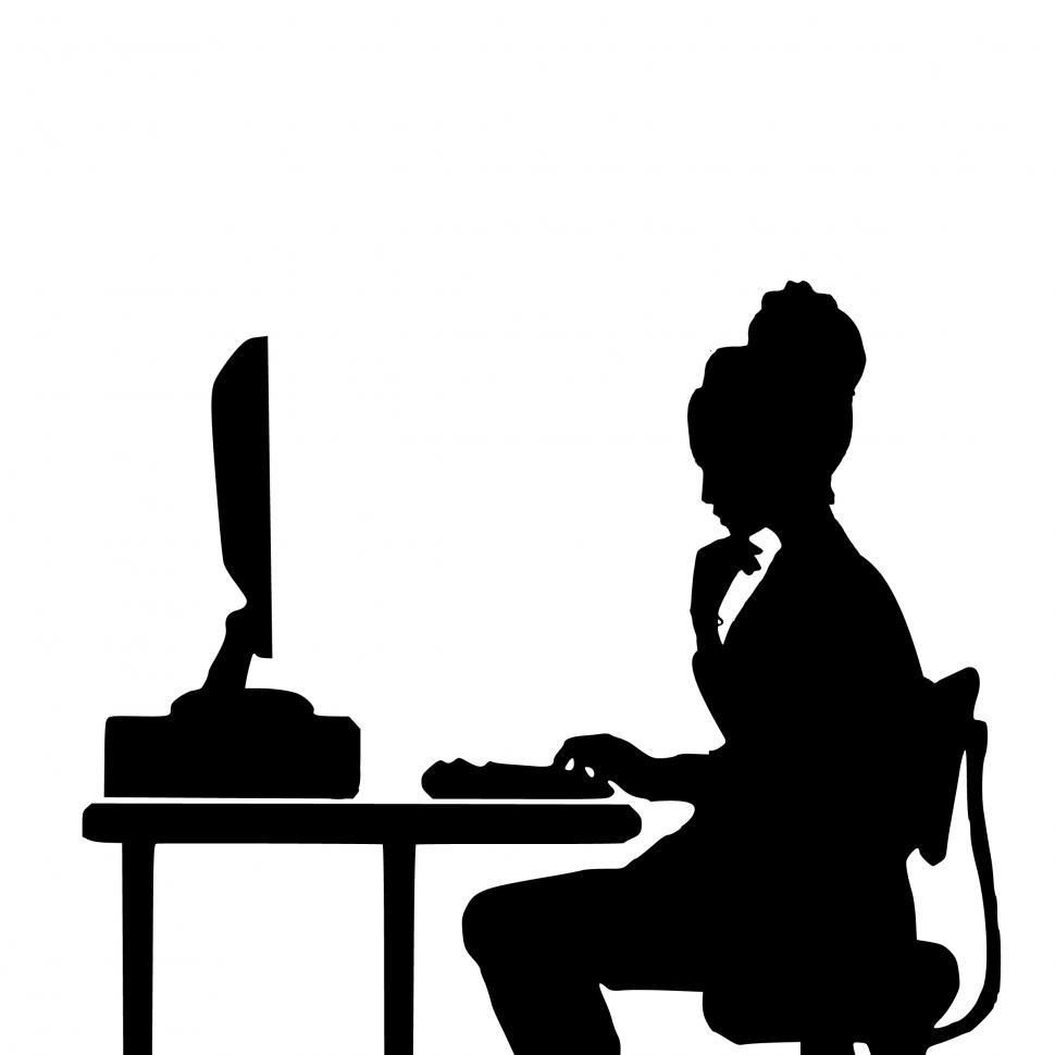 Free Image of programmer Silhouette  