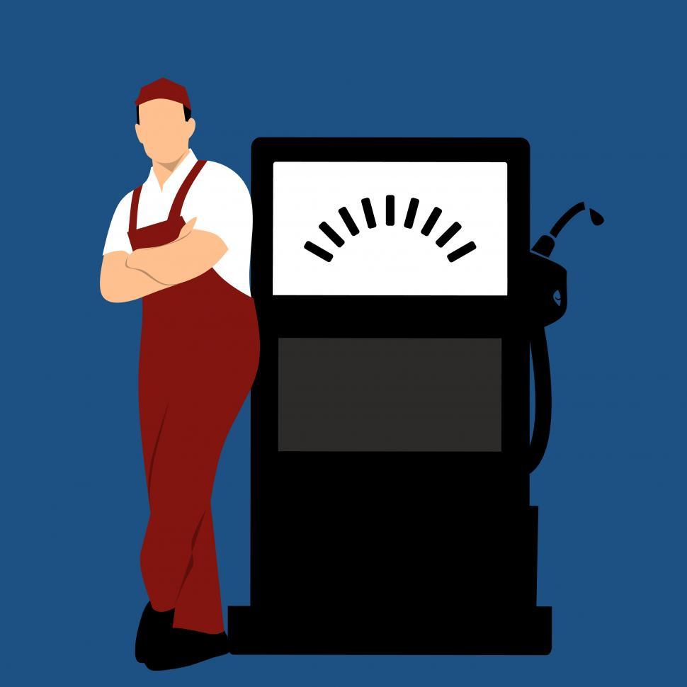 Free Image of feul station Illustration  