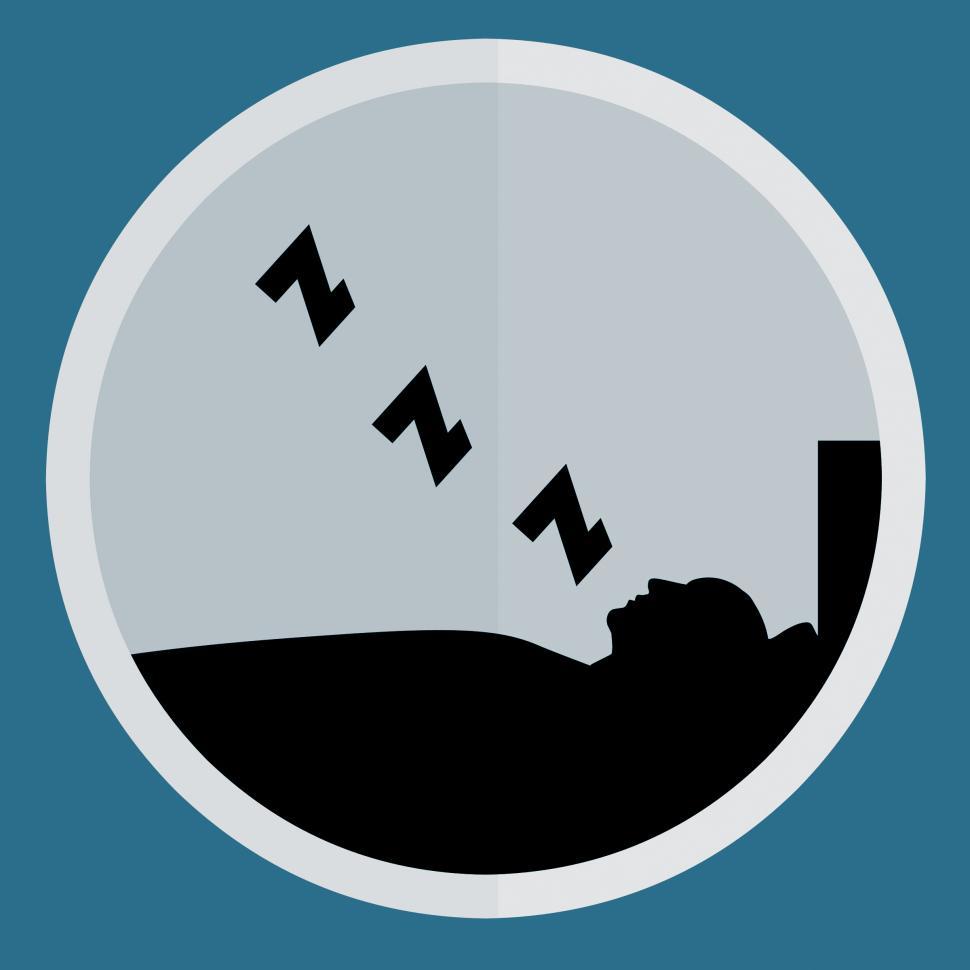 Free Image of sleeping man Silhouette  