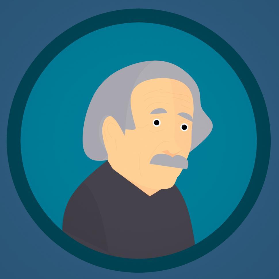Free Image of Albert Einstein Illustration  