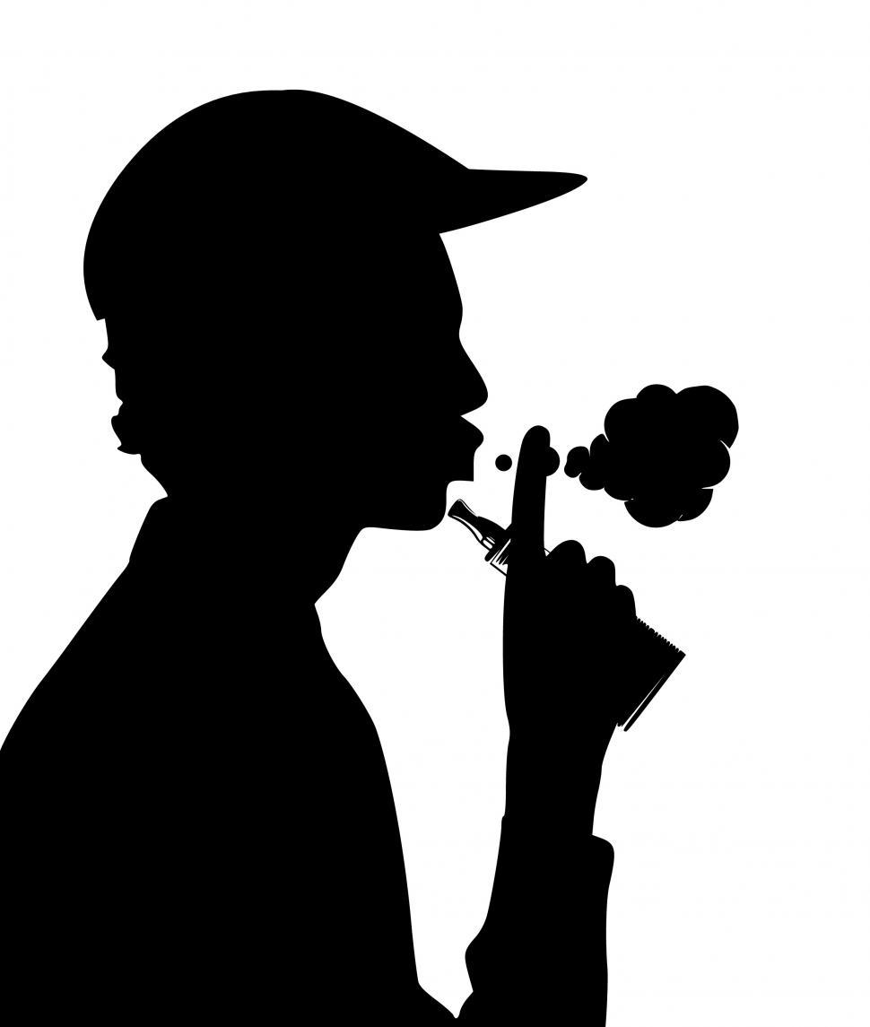 Free Image of vaping Silhouette  