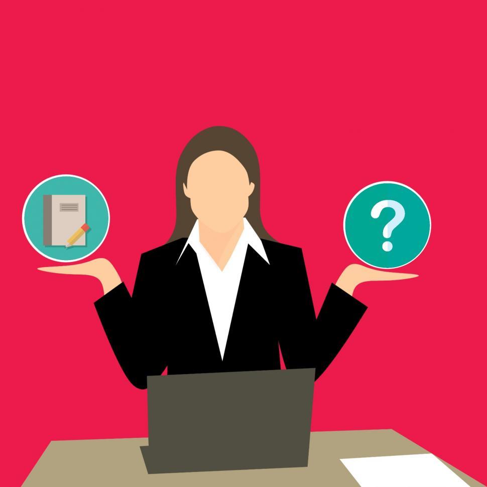 Free Image of woman using dictionary  