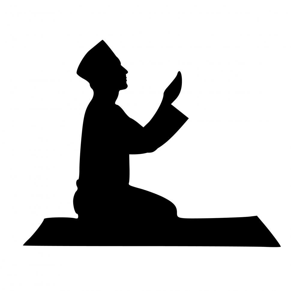Free Image of Islamic pray Silhouette  