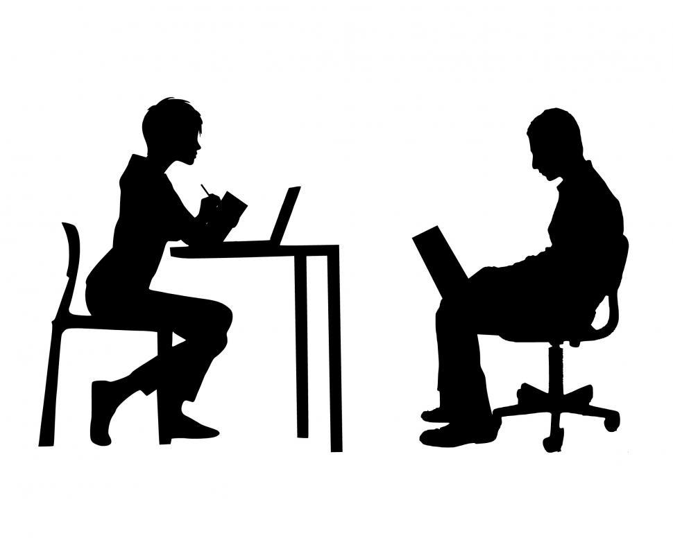 Free Image of team meeting Silhouette  